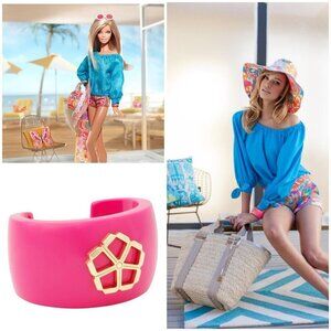 💕TRINA TURK x MALIBU BARBIE💕 Collaboration Pink Cuff Bracelet (Human Size)